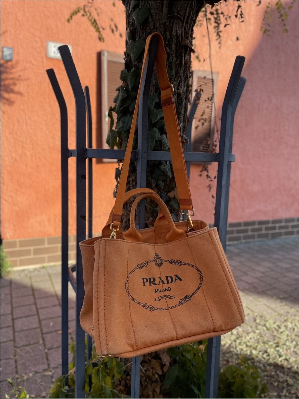 Prada Canapa Canvas Tote - Picture 2 of 10
